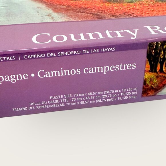 Country Roads 1000 Piece Jigsaw Puzzle Autumn Forest Scene New Sealed - Picture 3 of 4